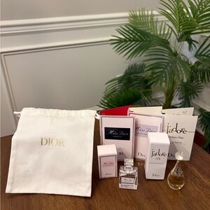 Dior Perfume Set with Pouch